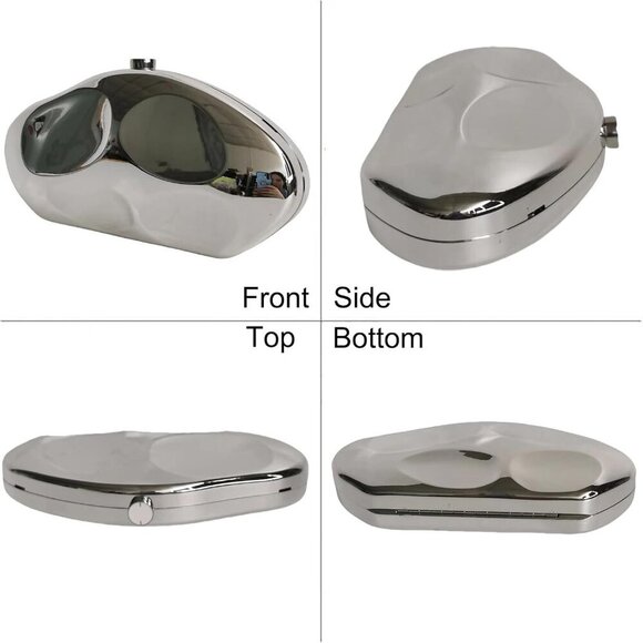 Elegant Multi-Color Removable Chain Shoulder Bag - Ideal for Weddings & Parties - Picture 4 of 6